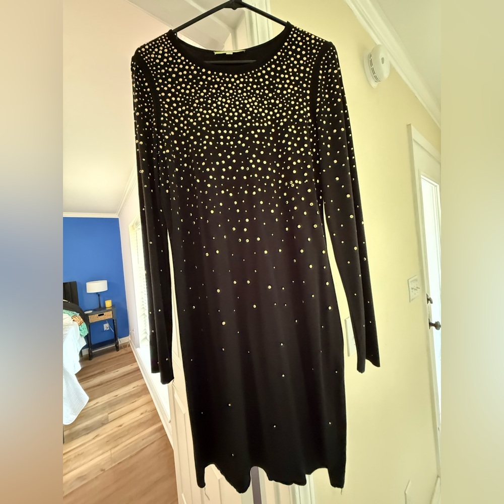 Gianni Bini Black and Gold Dress